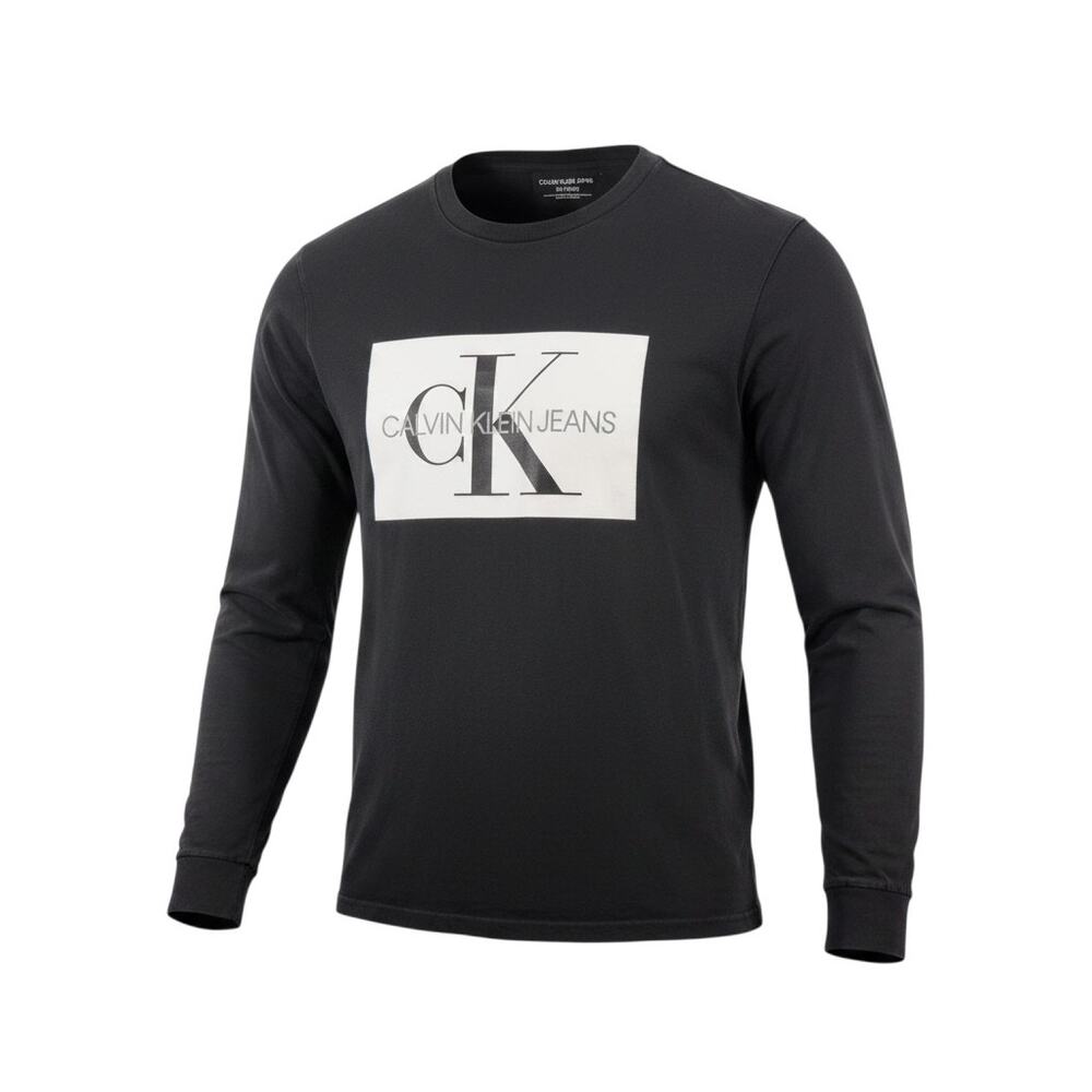 Calvin Klein Men's Long Sleeve Graphic Logo T-Shirt Black XL